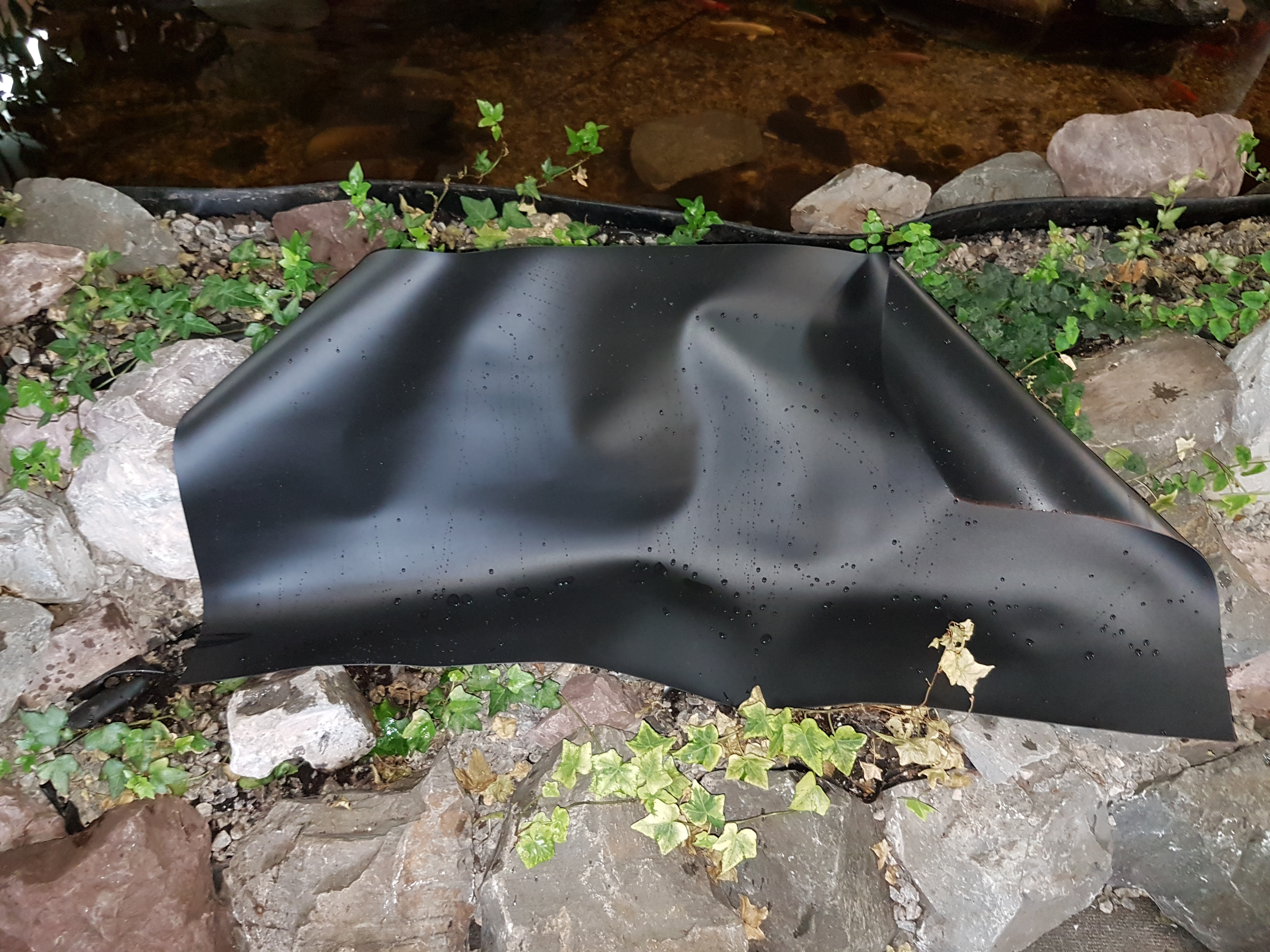 Akwado Teichfolie 0,5 mm PVC-Folie witterungsbeständig Gartenteichfolie vielseitig verwendbar 5m x 6m 