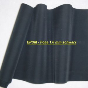 EPDM Europa Schwarz 1,00 mm Fertigmaß 1,90 x 10,45 m Einzelstück ()